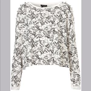 new | Topshop RARE Studded Crop Sweater